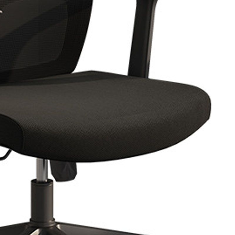 Black Mesh Rotatable Office Chair Height Adjustable Desk Chair with Wheels