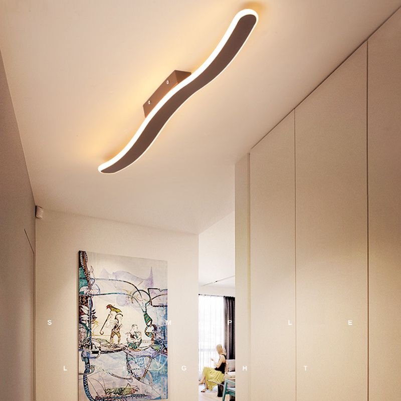 Lineaire vorm muurverlichting moderne stijl metaal 1 lichte sconce licht voor doucheruimte