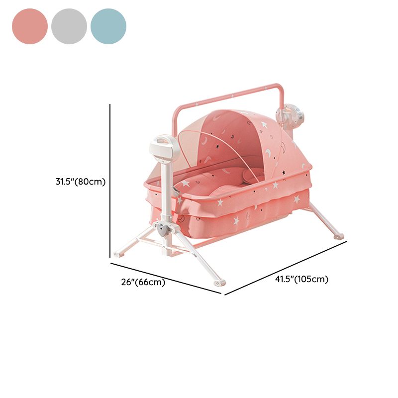 Modern Rocking Crib Cradle with Seat Belt Electric Crib Cradle for Newborn