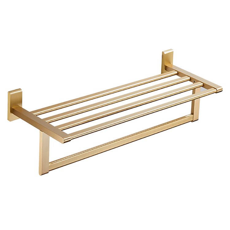 Golden Modern 5-Piece Bathroom Accessory Set Brushed Brass Towel Bar/Paper Holder