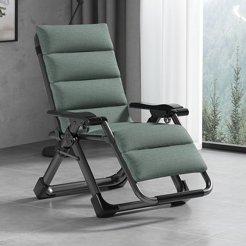 Contemporary Cotton Blend Standard Recliner Foldable Recliner Chair