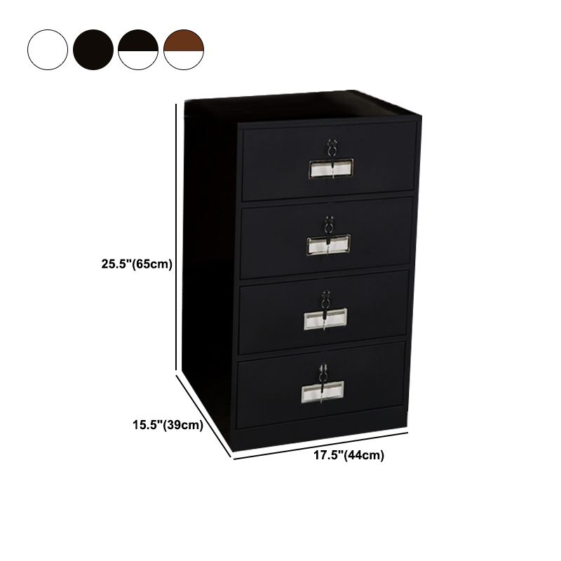 Vertical Filing Cabinet Metal Fire-Resistant File Cabinet with Storage