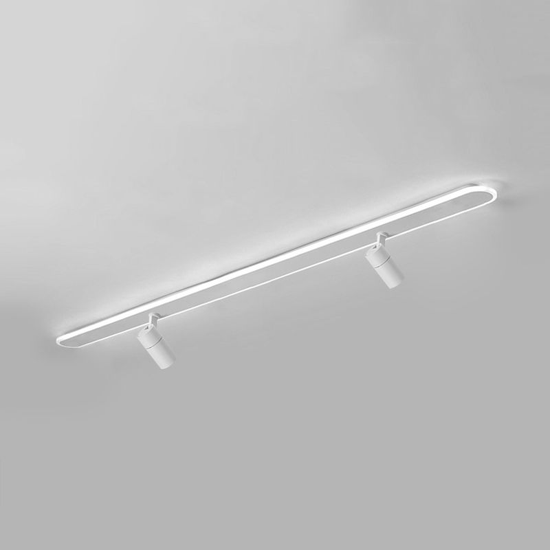 Aluminium lineaire inbouwarmatuur, nieuw modern wit plafondmontagearmatuur met spotlight