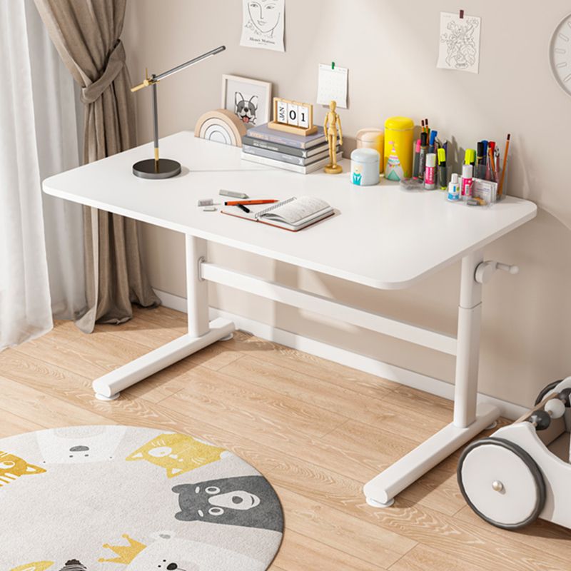 Rectangular Shaped Office Table Wood Writing Desk in White/Black