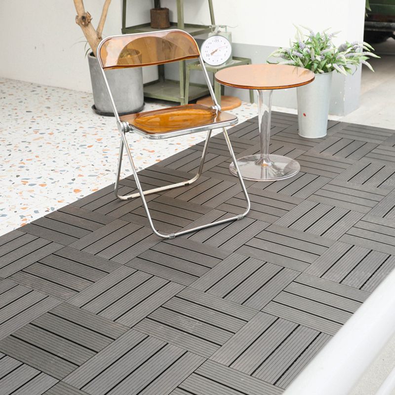 Striped Pattern Decking Tiles Interlocking Tile Kit Outdoor Patio