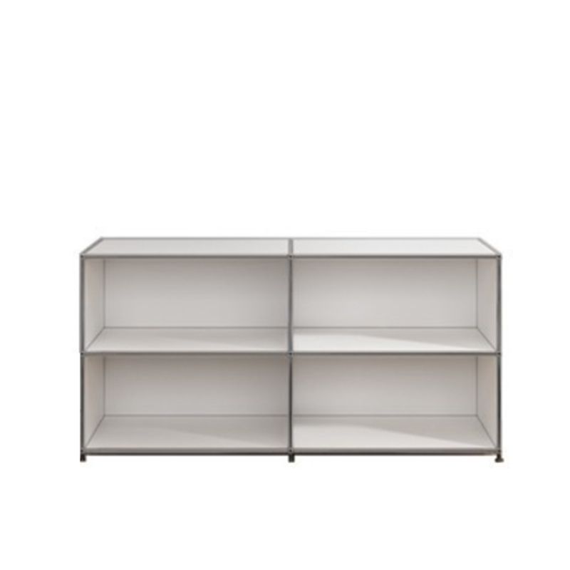 White Colour Metal Sideboard Modern Style Dining Sideboard for Living Room