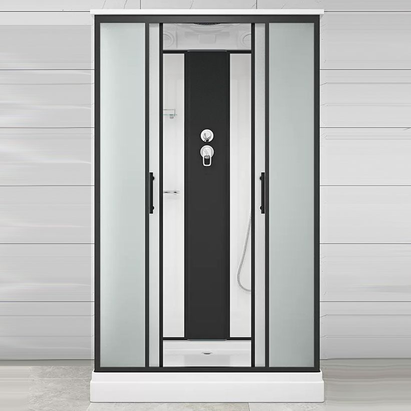 Rectangle Shower Stall with Shower Base Tempered Glass Shower Stall