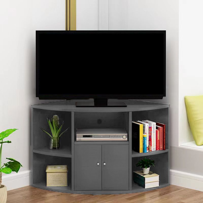 Modern Corner TV Stand Engineered Wood TV Cabinet With Multi Storage