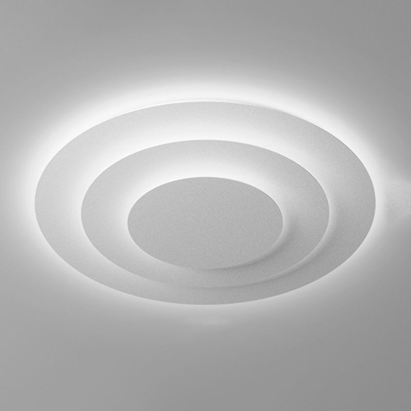 Modern LED Ceiling Light White Round Flush Mount Lighting for Bedroom