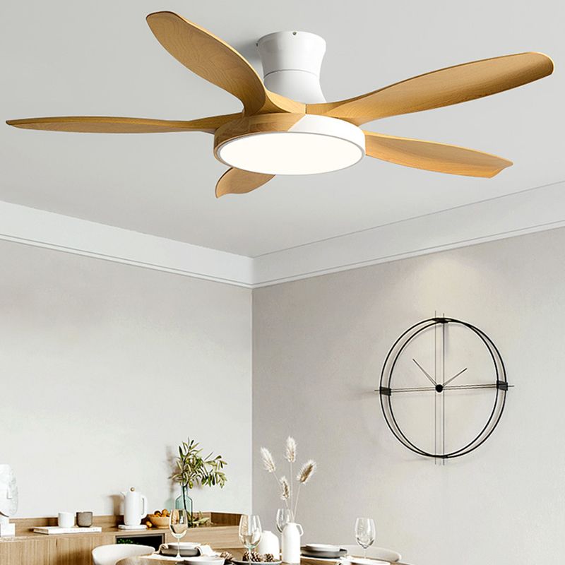 Contemporary 52" Ceiling Fan Lighting with 5-Blade for Dining Room