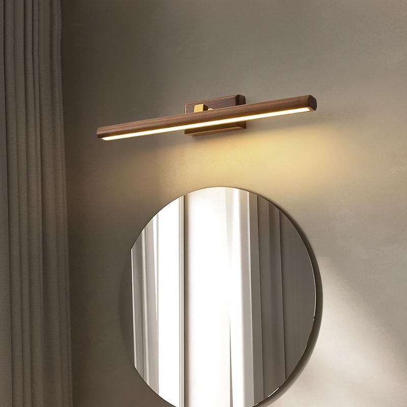 Wood Wall Mount Lamp Contemporary Vanity Wall Light Sconces for Bathroom