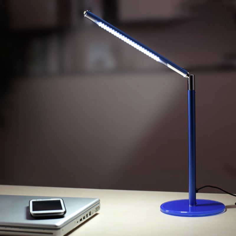 1 Light Linear Table Light Contemporary Metal Night Table Lamps for Study Room