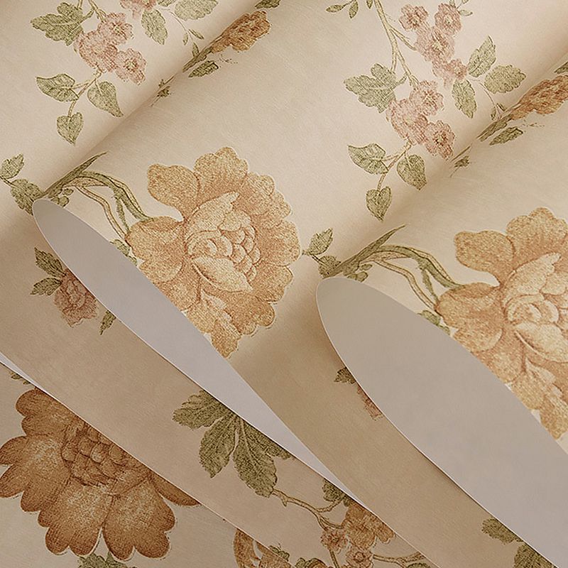 Blossoming Floral Wallpaper Non-Woven 33-foot x 20.5-inch Non-Pasted Wall Decor