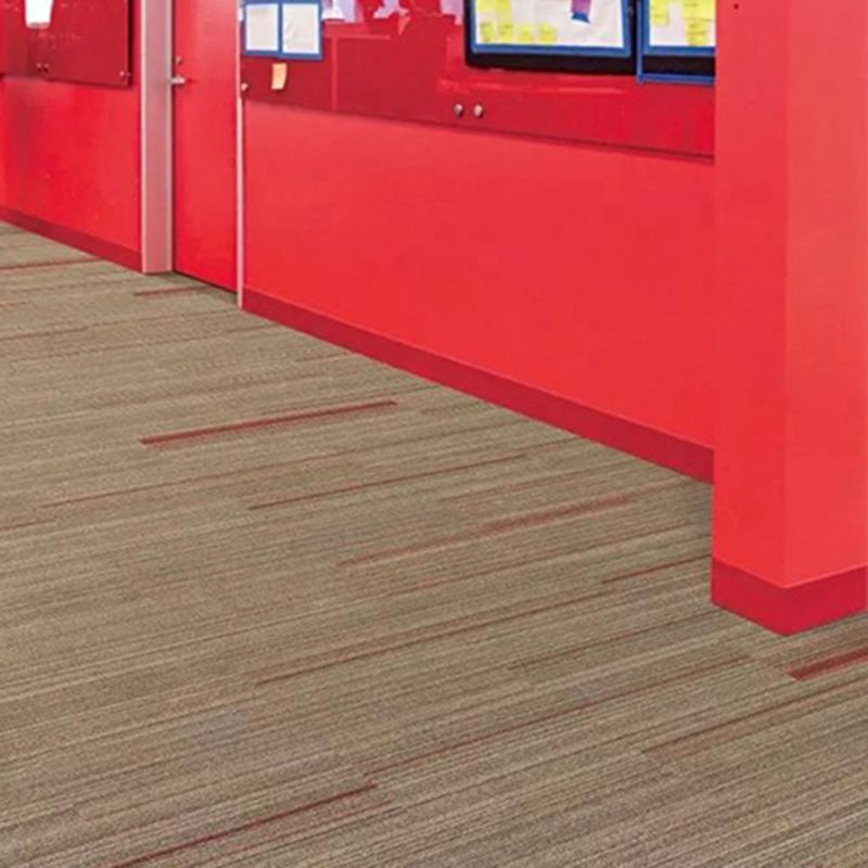 Indoor Level Loop Carpet Tile Dark Color Non-Skid Loose Lay Carpet Tiles