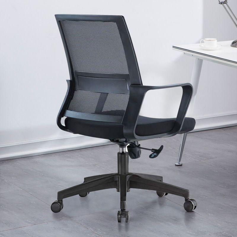 Modern Slide Office Chair with Breathable AirGrid Black Office Chair