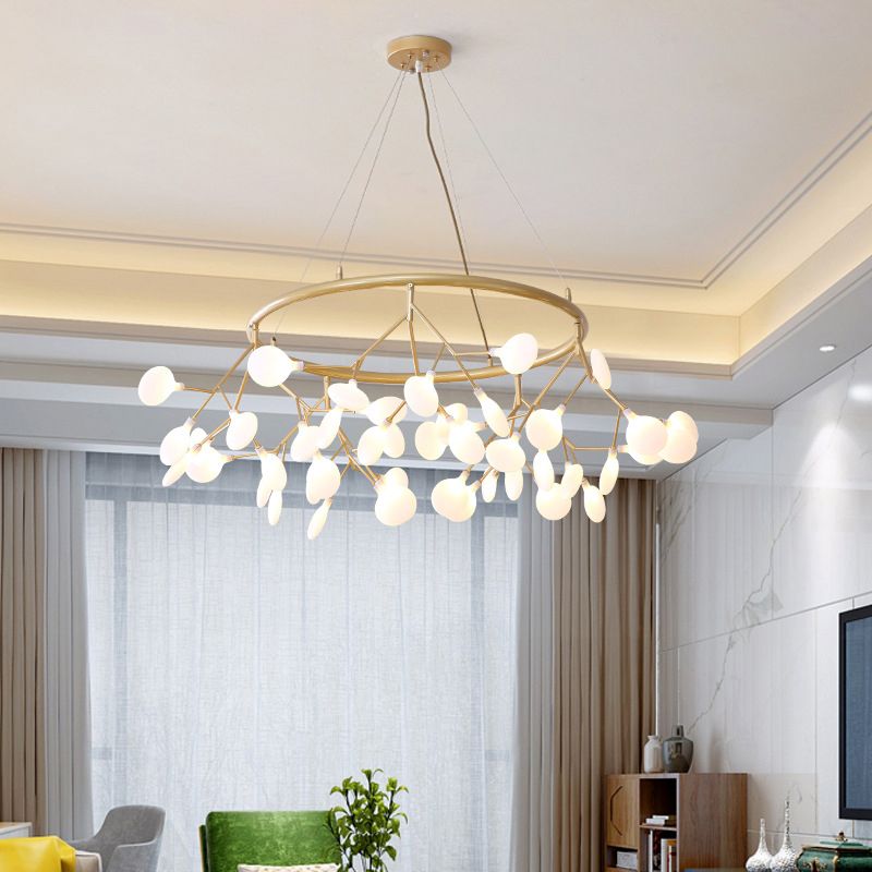 Sputnik Firefly Chandelier Lighting Minimaliste de salon acrylique LED PENDANT