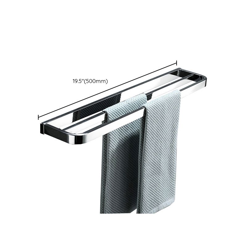 Polished Chrome Modern Bathroom Accessory Set in Stainless Steel Towel Bar/Soap Dish