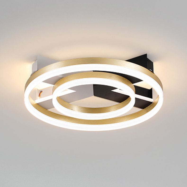 4-Light LED Flush Mounted Ceiling Lights Simplicity Lighting Fixture for Bedroom