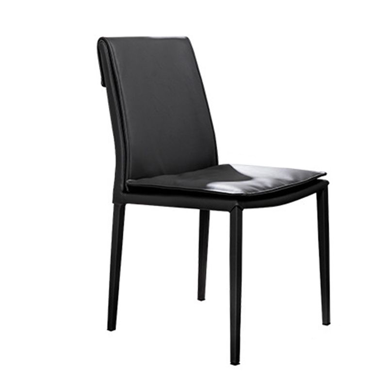 Leather Dining Side Chair Upholstered Side Chair for Kitchen