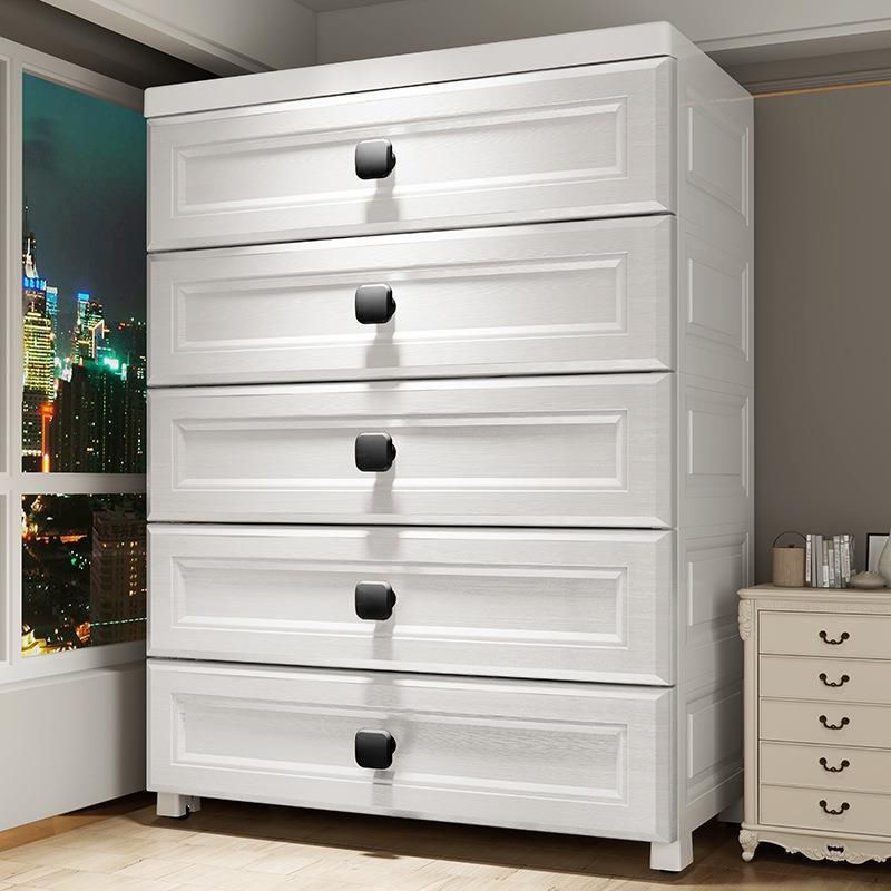 Ultra-Modern Vertical Kids Dressers Plastic Kids Furniture with Drawers for Bedroom