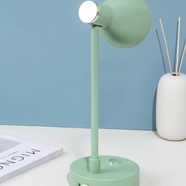 90° Angle Adjustable Macaroon Table Lamp 4-color Optional Bell Shade Lighting Fixture for Bedroom