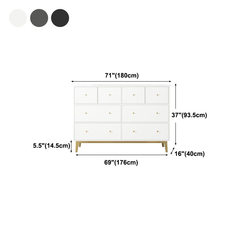 Pine Solid Wood Buffet/Console with Drawers Modern Buffet Server for Living Room