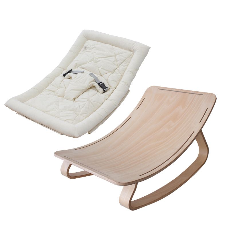 Rocking Solid Wood Crib Cradle Square Cradle with Stand for Newborn