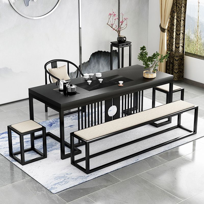 11.7-inch Width Modern Seating Bench Cushioned Metal Bedroom Bench