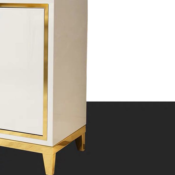 Glam Cabinets Mirrored Buffet 3 Drawers and 2 Doors Buffet Sideboard