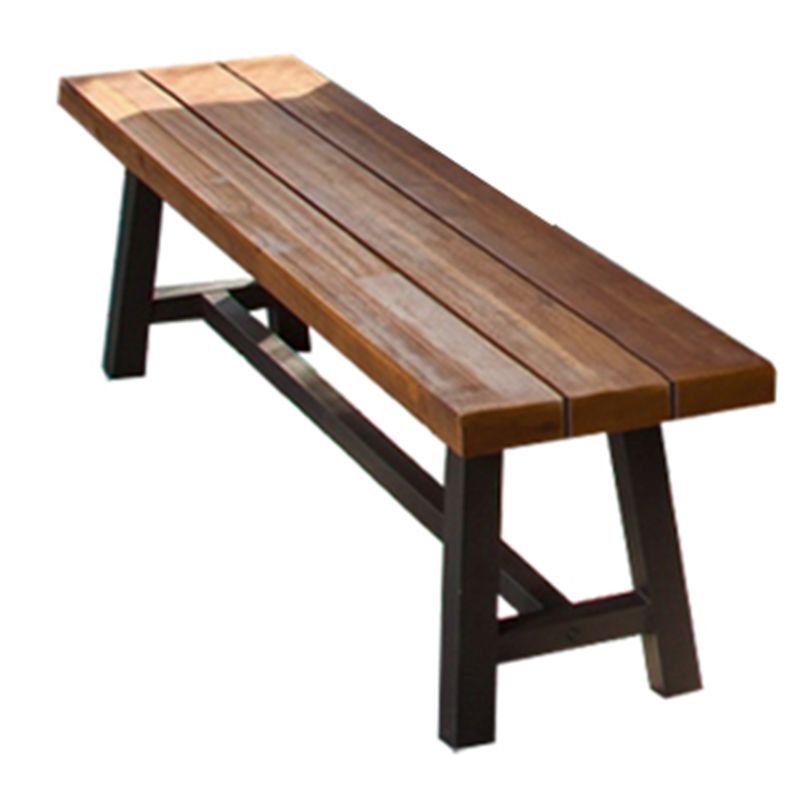 Rustic Style Picnic Table Set 1/3 Pcs Solid Wood Rectangular Picnic Table