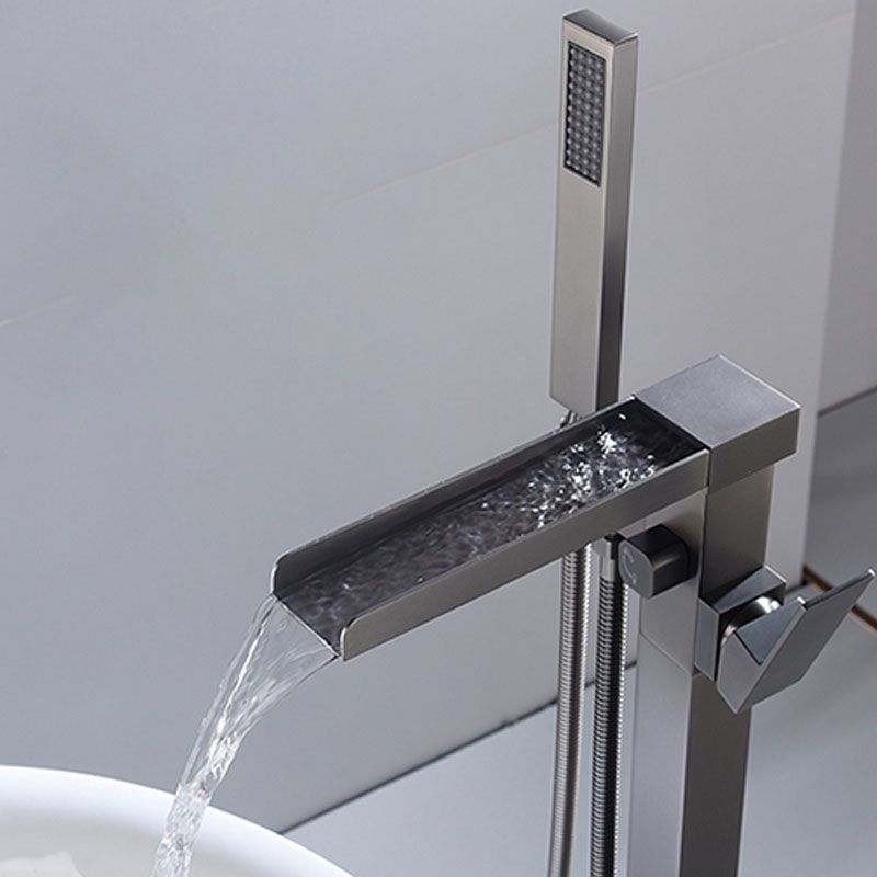 Modern Brass Freestanding Bathtub Faucet with Hose Bathtub Faucet