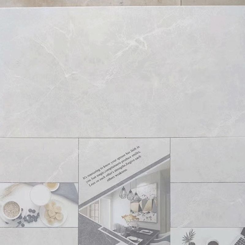 Rectangular Polished Wall & Floor Tile Mixed Material Marble Appearance Tile