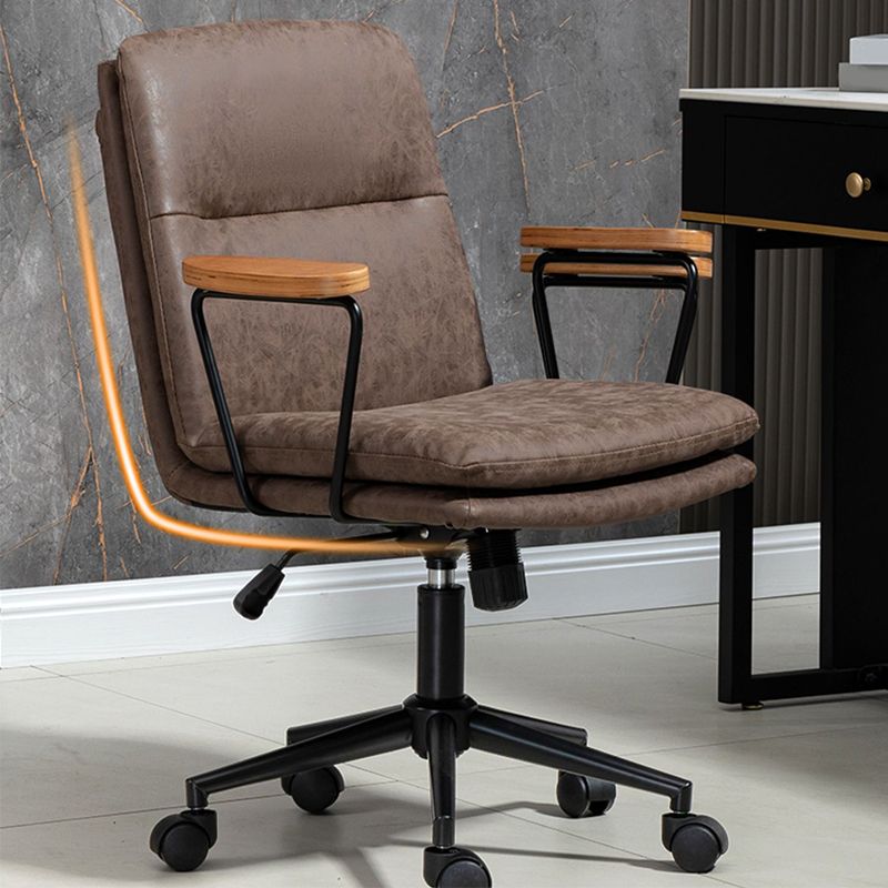 Fixed Arms Office Chair Tilt Mechanism No Distressing Ergonomic Slide Chair