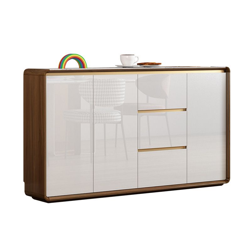 Modern Style Server Sintered Stone Top Sideboard with Door and Drawer for Dining Room