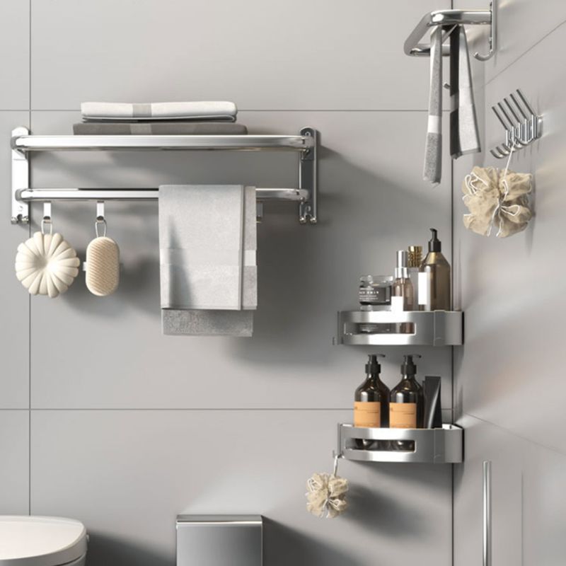 Modern Stainless Steel Bath Shelf Bathroom Accessories Hardware Set