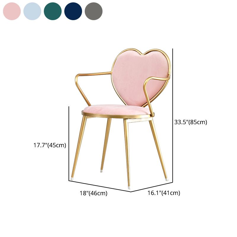 Glam Style Dining Room Chair Upholstered Dining Chair for Home