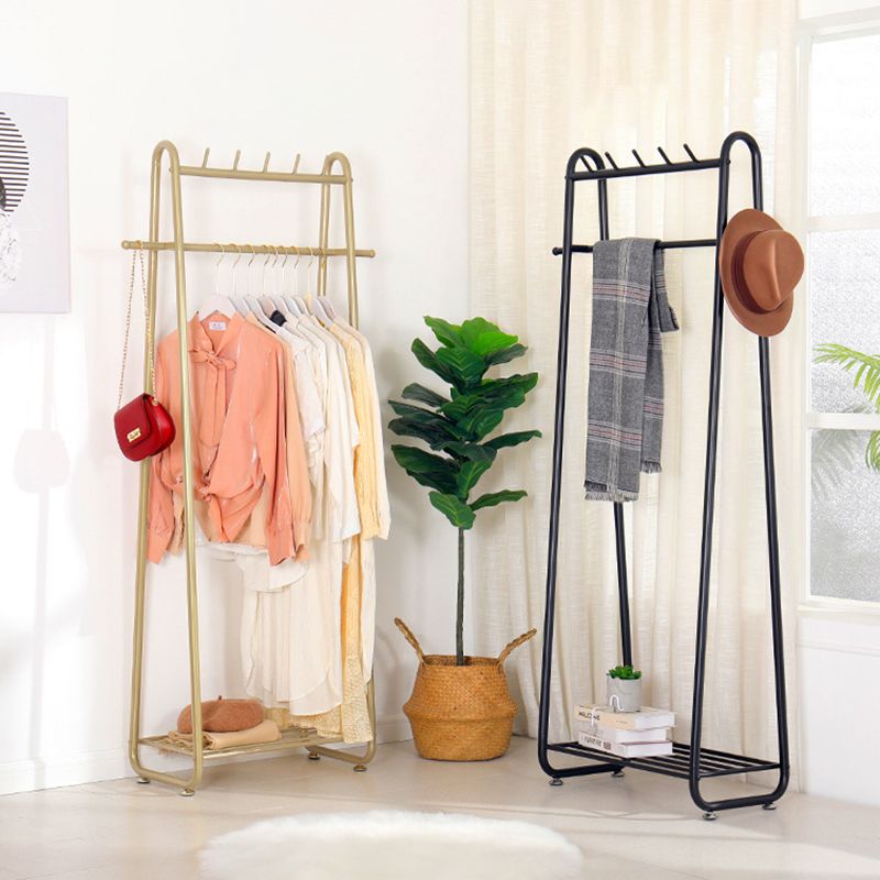 Metal Entryway Kit, Hooks and Hanging Rail Metal Coat Hanger