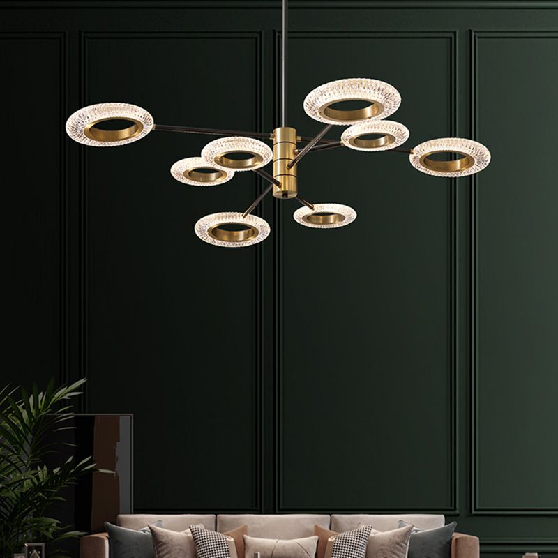 Lustre à LED Modern Style Hanging Lights en cuivre pour salon Dinning Room