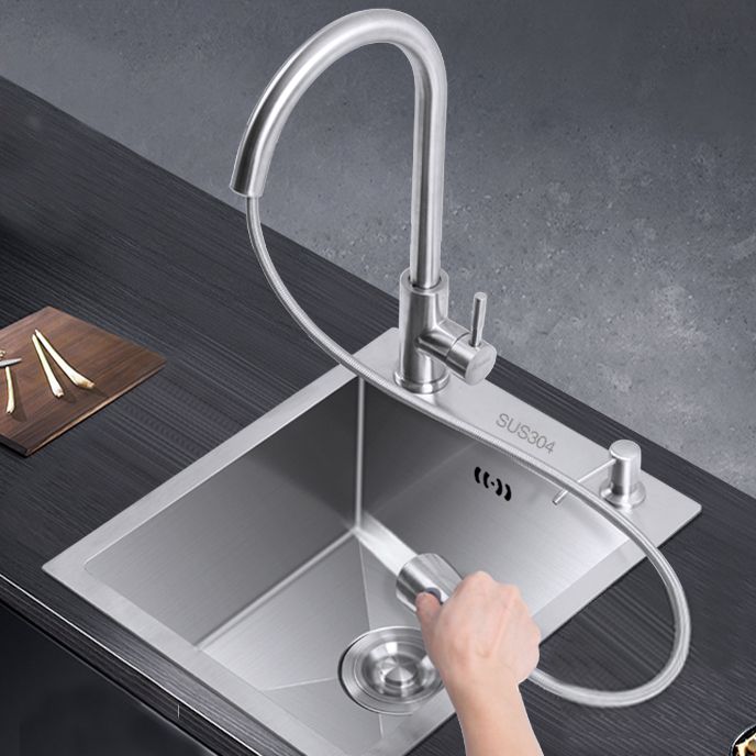 Classic Style Kitchen Sink Drop-In Stainless Steel Corrosion Resistant Kitchen Sink