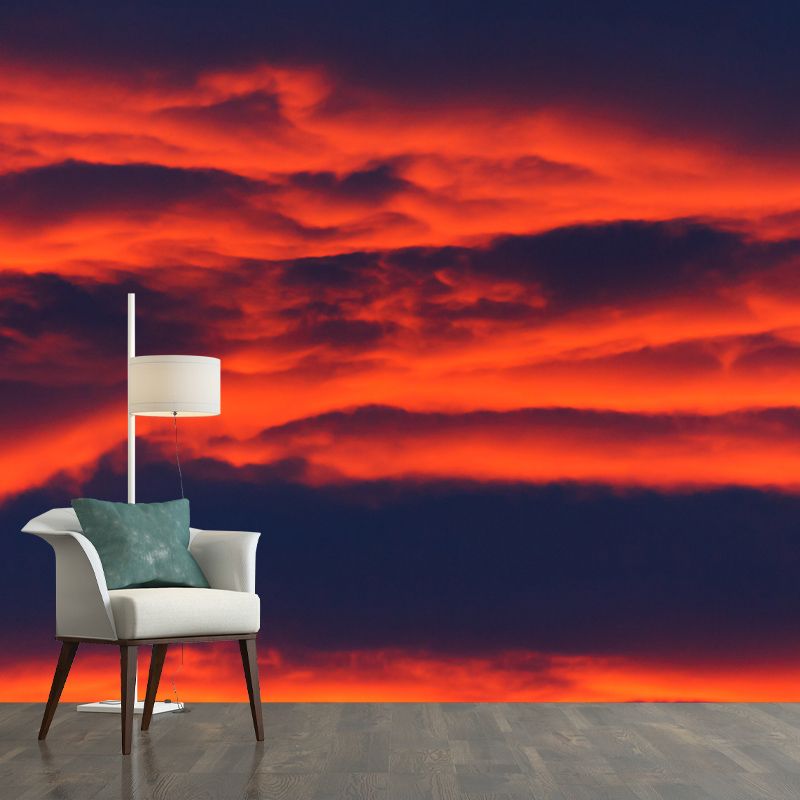 Sky Photography Wallpaper Stain Resistant Contemporary Living Room Wall Mural