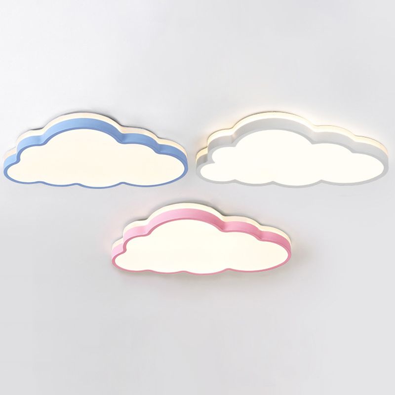 Cloud Flush Mount Ceiling Light 1 Light Acrylic Nordic Flush Mount Ceiling Light for Bedroom