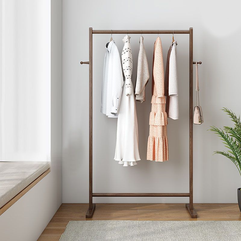 Modern Style Coat Rack Solid Ash Wood Free Standing Hooks Design Coat Rack