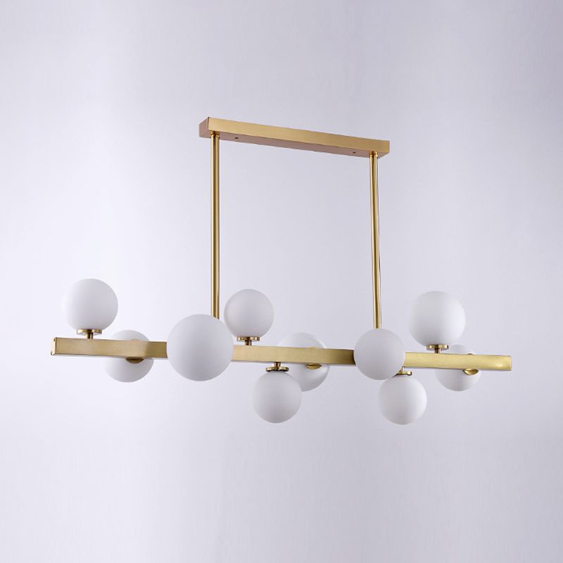 Modern Style Bubble Island Chandelier Lights Multi Lights Pendant Light Fixtures in White