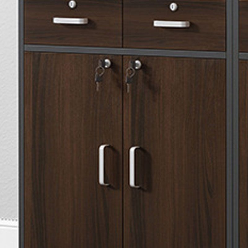 Modern Vertical File Cabinet Wood Filing Cabinet with Locking Storage