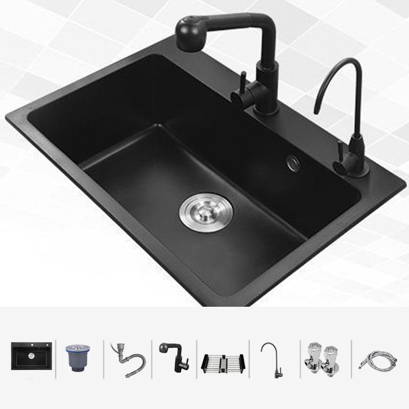 Modern Kitchen Sink Stainless Steel with Accessories and Faucet Undermount Workstation