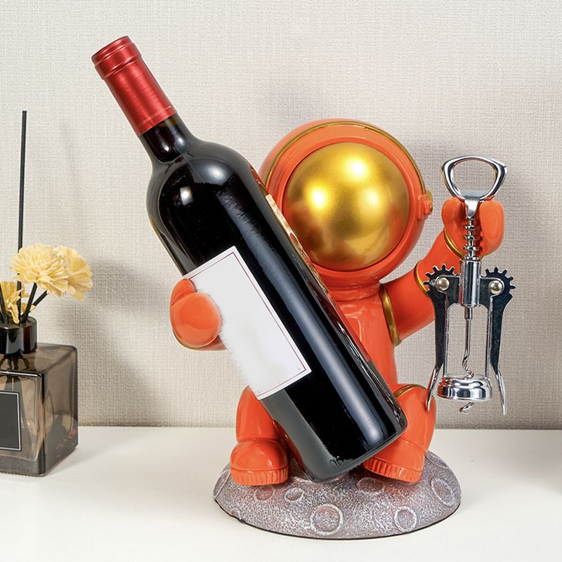 Modern Style Wine Bottle Rack Tabletop Resin Bottle Holder for Kitchen