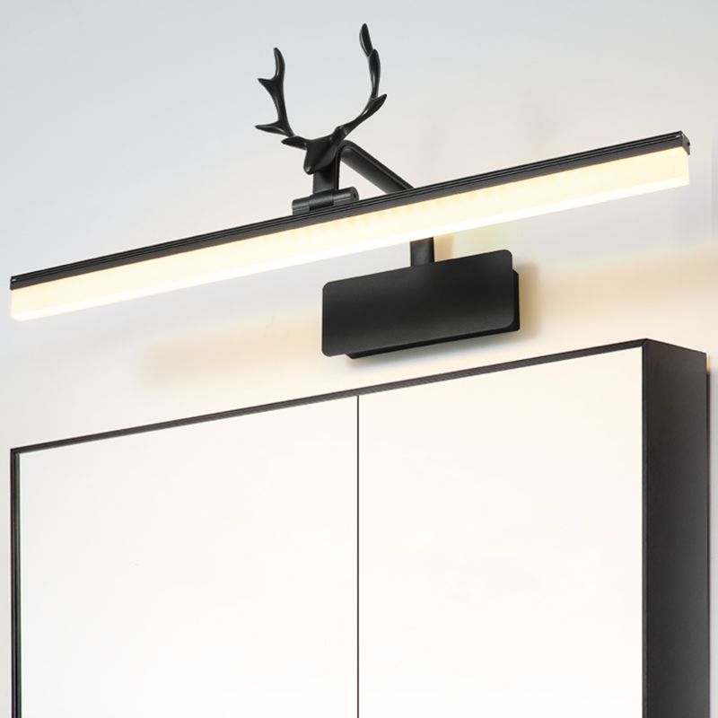 Nordic Light Extravagant Style Rectangular Vanity Wall Light Metal Single Vanity Light