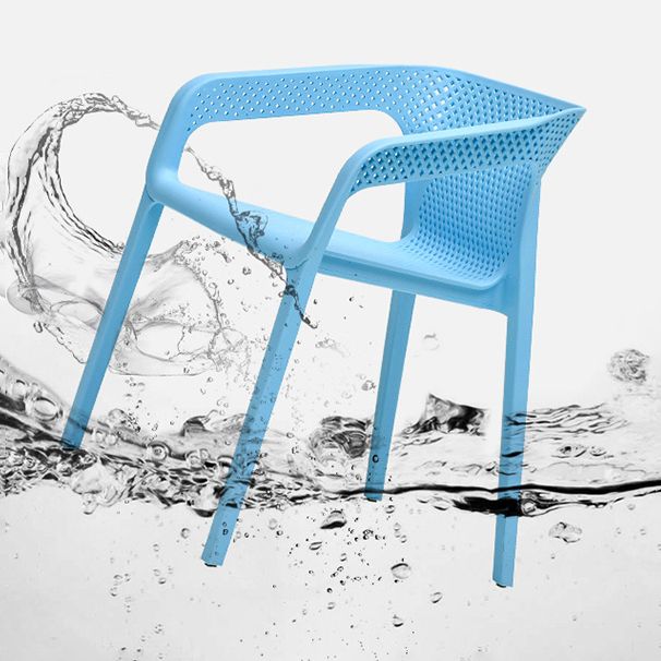 Plastic Scandinavian Arm Chair Kitchen Dining Room Cross Back Chair