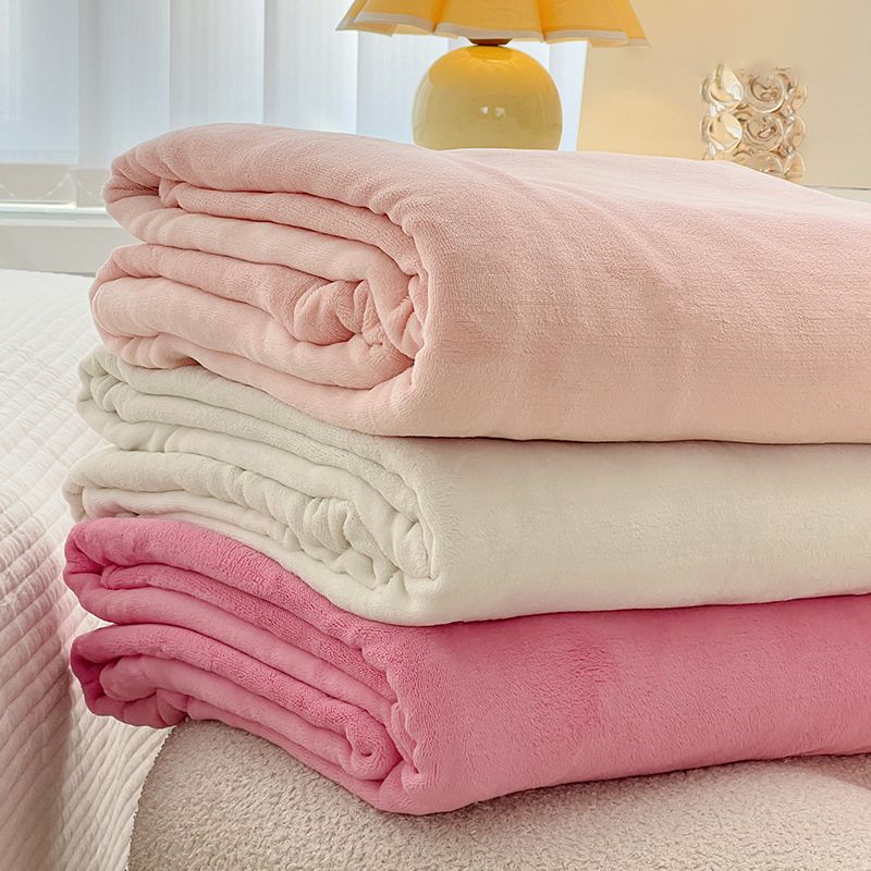 Whole Colored Sheet Set Soft Breathable Fade Resistant Flannel Bed Sheet