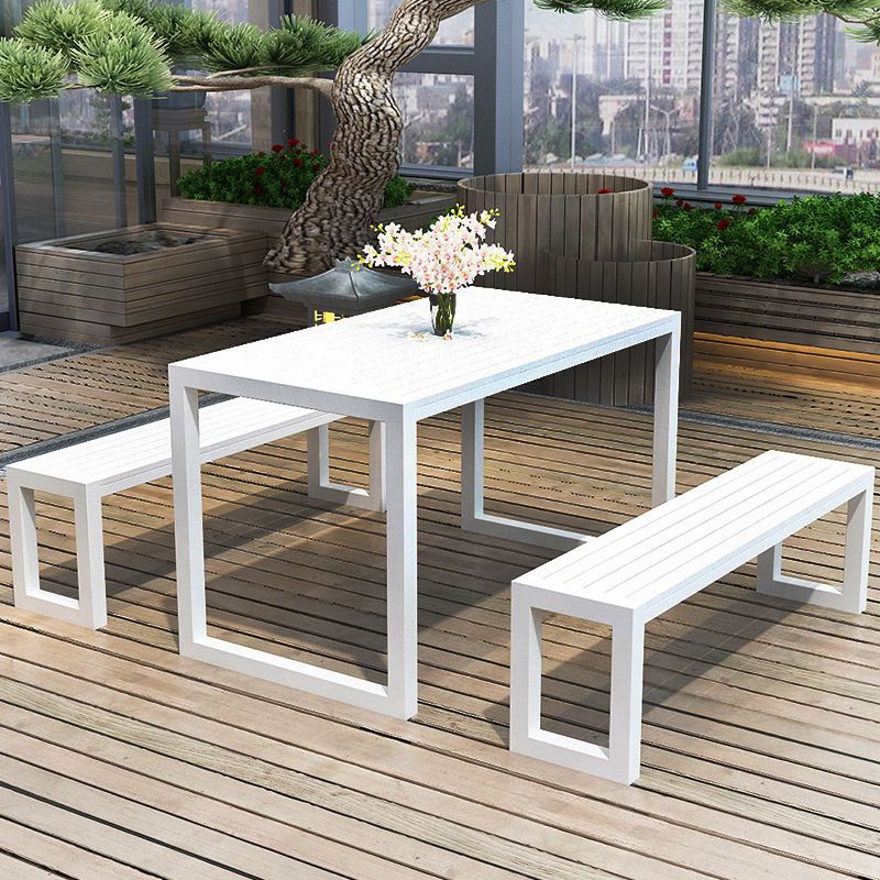 Industrial 1/3 Pieces Dining Set Reclaimed Wood Dining Table Set for Outdoor